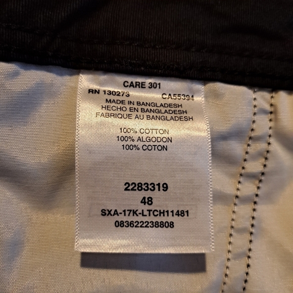 Lee men's black belted cargo shorts size 48, New - Picture 5 of 7